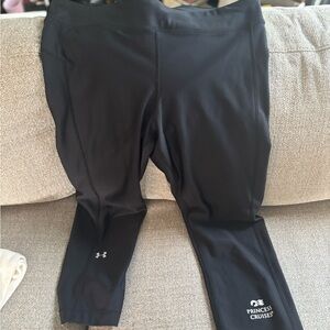 Under Armour Black Athletic Leggings XL Mint Condition Smoke/Pet free home